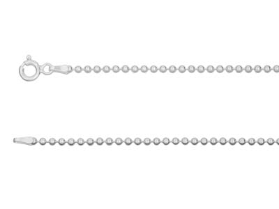 Sterling Silver 2.0mm Ball Chain 16"/40cm Unhallmarked 100% Recycled Silver