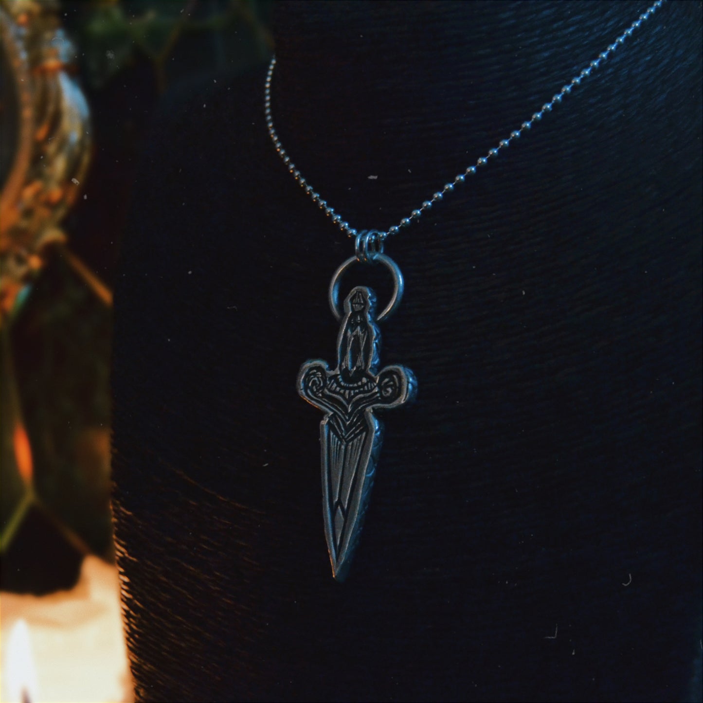 Athame Pendant - Solid .925 Sterling Silver