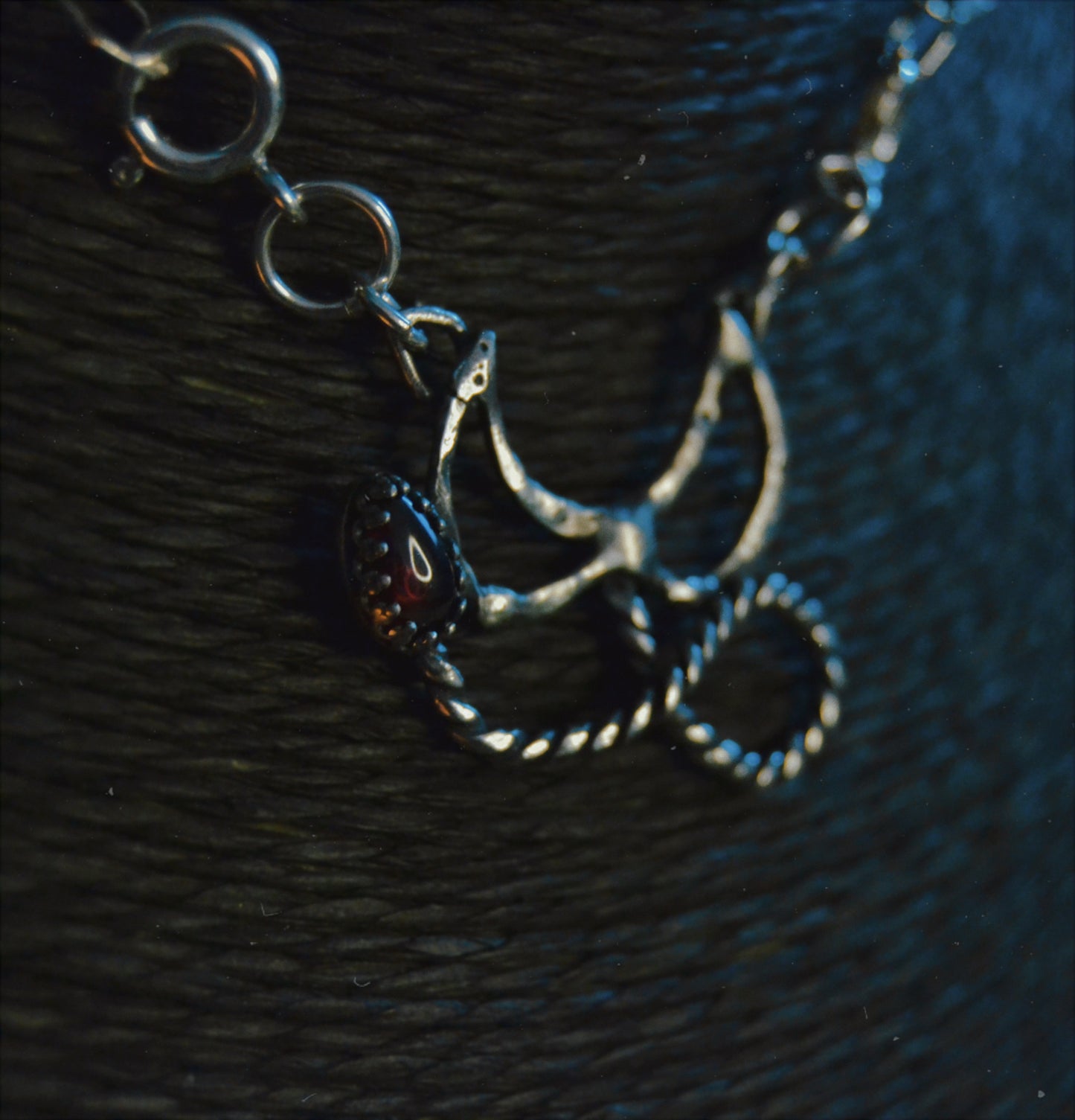 Satan's Slave - .925 Sterling Silver and Red Garnet