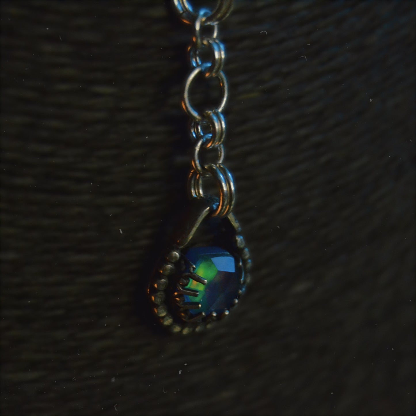 Siren's Amulet - .925 Sterling Silver and Opal Doublet