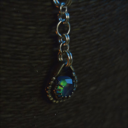 Siren's Amulet - .925 Sterling Silver and Opal Doublet