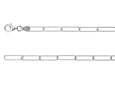 Sterling Silver 3.5mm Sparkle Long Link Round Wire Chain, 18"/45cm, 100% Recycled Silver