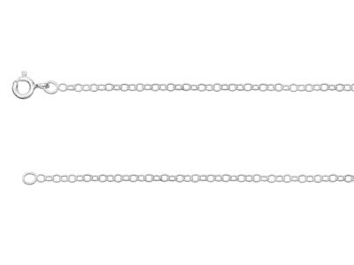 Sterling Silver 1.7mm Trace Chain 16"/40cm Unhallmarked 100% Recycled Silver